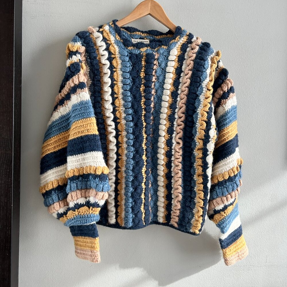 Ulla Johnson alpaca multicolor Agostina pullover sweater